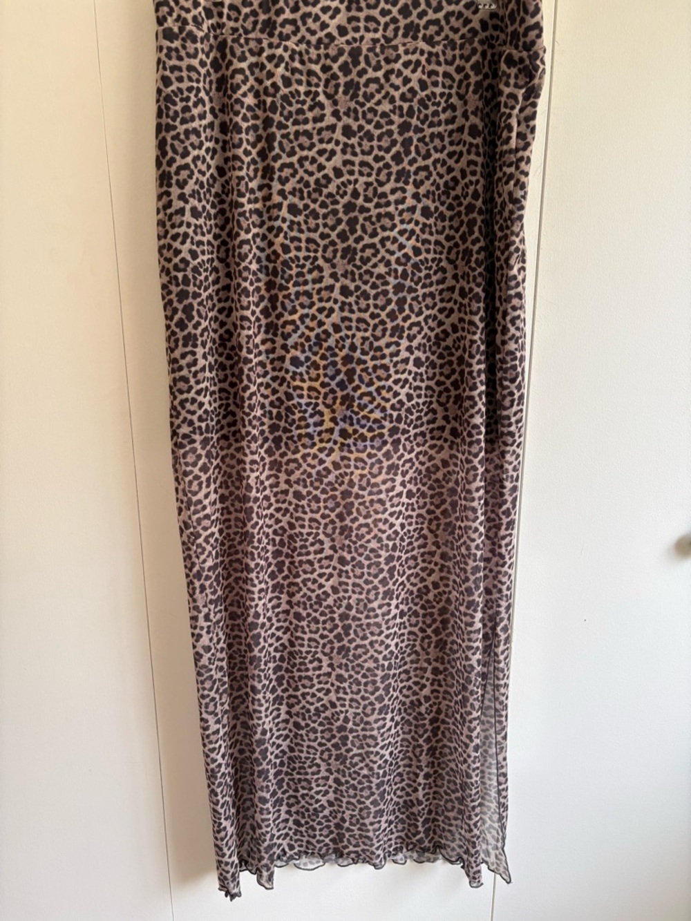 Noisy May Leopard Print Maxi Skirt - Brown and Black